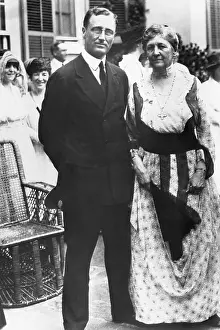 Franklin D. Roosevelt with His Mother Sara