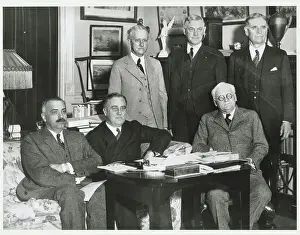George H Prints: Franklin D. Roosevelt and Peer Governors at Governor Conference