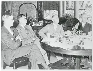 Raskob Prints: Franklin D. Roosevelt and Peers Having Luncheon Together