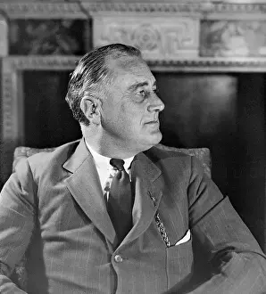 Franklin D. Roosevelt in Pensive Mood