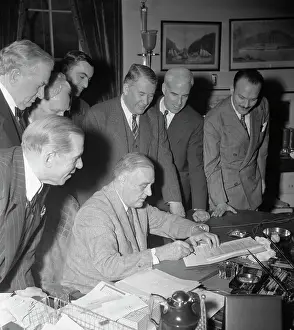 Eaton Prints: Franklin D. Roosevelt Signing Bill