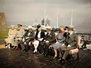 Alice Prints: Franklin D Roosevelt and Sir Winston Churchill with Others