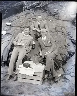 Bodyguard Prints: Franklin D. Roosevelt's Bodyguards Relax on Beach