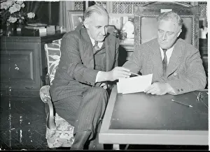 Moley Prints: Franklin Delano Roosevelt with Adviser