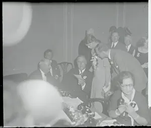 Franklin Delano Roosevelt Reading Telegram