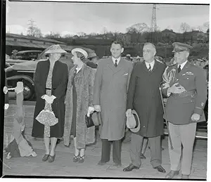 Edwin M Prints: Franklin and Eleanor Roosevelt with Danish Royalty