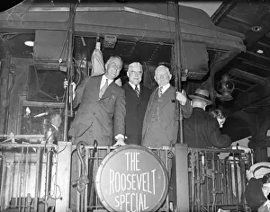 Candidate Prints: Franklin Roosevelt on Campaign Train