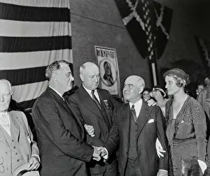 Franklin Roosevelt Conversing with Notables