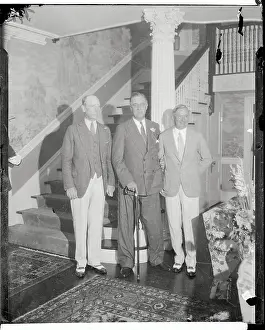 Franklin Roosevelt with Frank Hague and A Harry Moore