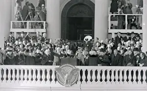 Franklin Roosevelt Being Inaugurated