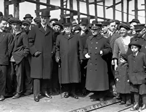 Democrat Prints: Franklin Roosevelt at Navy Yard
