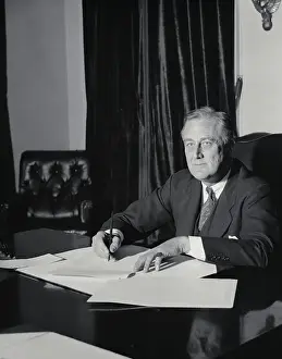 Franklin Roosevelt Signing Amendment