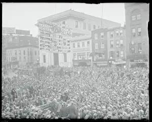 Rhetoric Prints: Franklin Roosevelt Speaking at Rally
