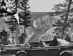 Chauffeur Prints: Franklin Roosevelt Visiting Yellowstone