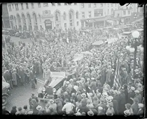 Franklin Roosevelt Waving Hat