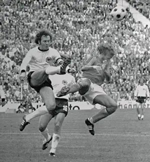 Franz Beckenbauer Kicking a Soccer Ball