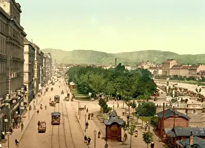 Vienna Prints: Franz Josef Quai, Vienna, Austria, c