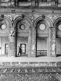Interiors Prints: Franz-Josef railway station in Vienna 1971