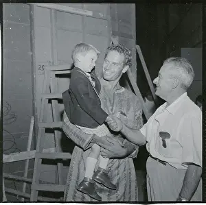 Fraser Heston Shaking Hands with William Wyler