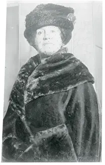 Fraud Witness Lillian Duke Posing in Fur Coat and Hat