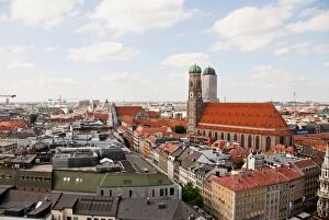 Images Dated 20th April 2016: Frauenkirche and cityscape, Munich, Germany