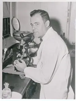 Robbins Prints: Fred C. Robbins in Laboratory