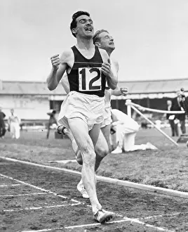 Competition Prints: Fred Green Crossing Finish Line