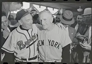 Comforting Prints: Fred Haney Congratulating Casey Stengel After World Series