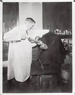 Massachusetts Prints: Fred Howard Making Clothes Moth Proof