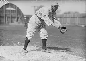 Fred Merkle in Catching Stance