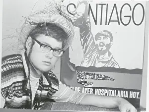 Austerity Prints: Fred Stevenson Posing with Fidel Castro Poster