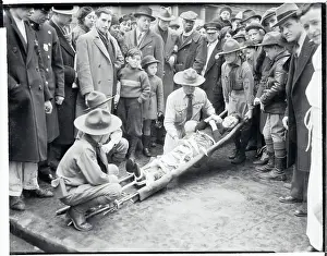 Frederick Kelly Demonstrating Safety Procedures