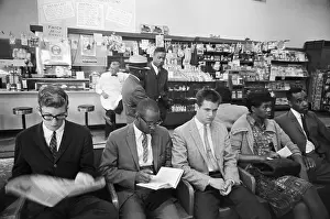 Sit In Prints: Freedom Riders Staging Sit-In at Bus Terminal