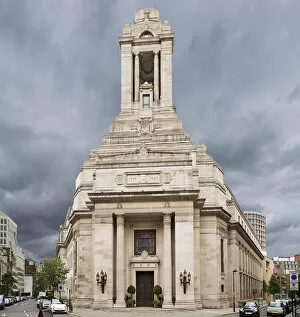 Images Dated 11th May 2014: Freemasons Hall with dark clouds