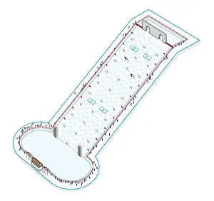 Winter Sport Prints: Freestyle skiing course