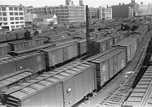 Freight Train Gallery: Freight trains on railroad station