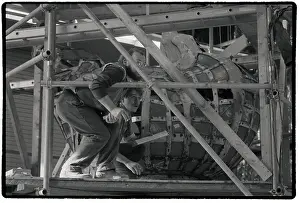 Scaffolding Prints: French Artisans Making a New Torch for the Statue of Liberty