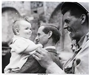 French Baby Smiles At Gi
