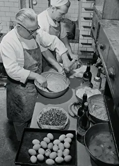 French Bakers Preparing Frosting