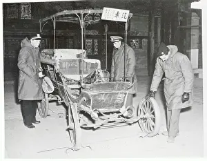 Beijing Prints: French Built Horseless Carriage