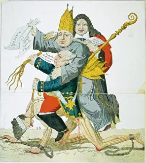 French Caricature on Absolutism of Kings