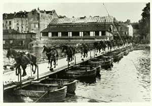 French Cavalry Crossing Bridge