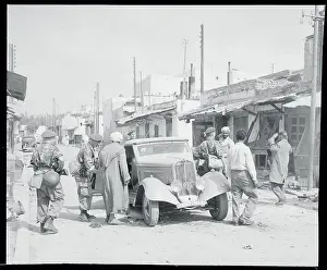 French Commandos Inspecting Car