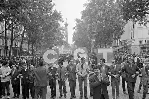 Demonstrator Prints: French Communist Worker Demonstrators