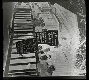 French Crowd Protesting German Rearmament