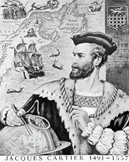 15th Century Prints: French Explorer And Sailor Cartier