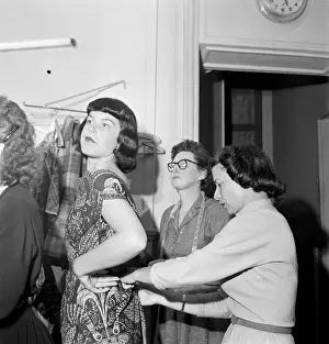 French Fashion Designer Carven Fitting Model