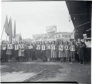 French Female Communists Demonstrating