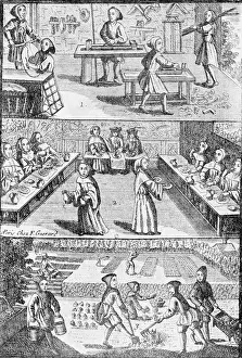 Clamp Prints: French Illustration of Trappist Monks at Work