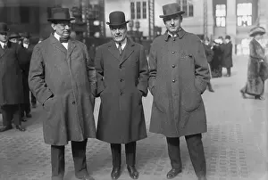 William J Prints: French Lead Officials Posing Outdoors